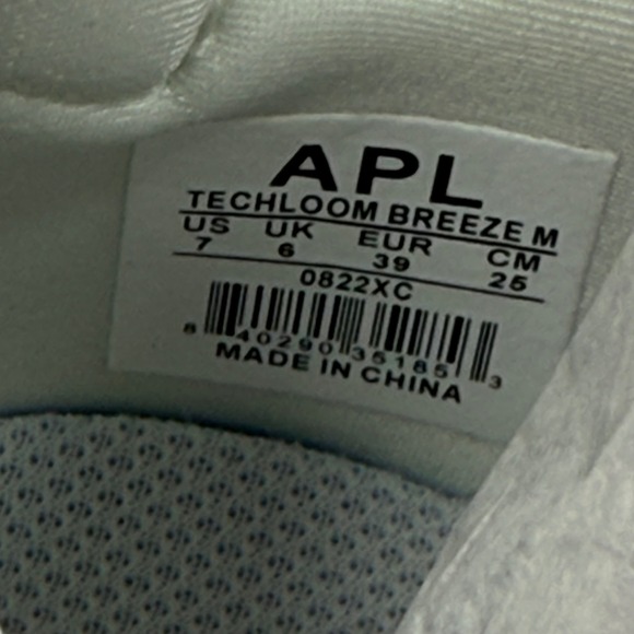 APL Techloom Breeze Running Shoe White Fatigue Ombre Lightweight Size 7 - Picture 7 of 13